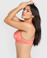 La Senza Beyond Sexy Gel Padding Plunge Bra Red / 34B
